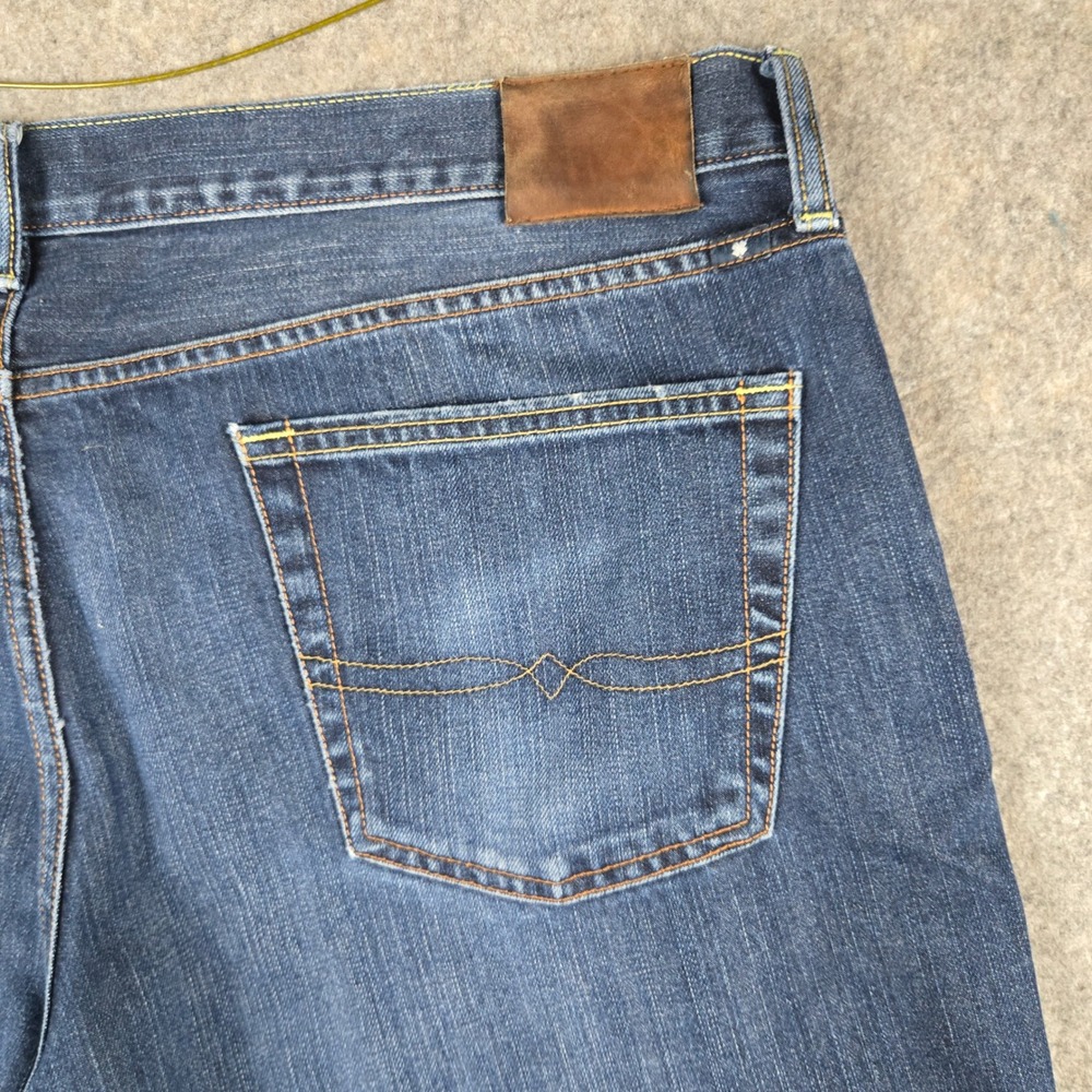 Lucky Brand 361 Vintage Straight Mens 42x32 Blue Denim Jeans Classic Workwear - Picture 7 of 13
